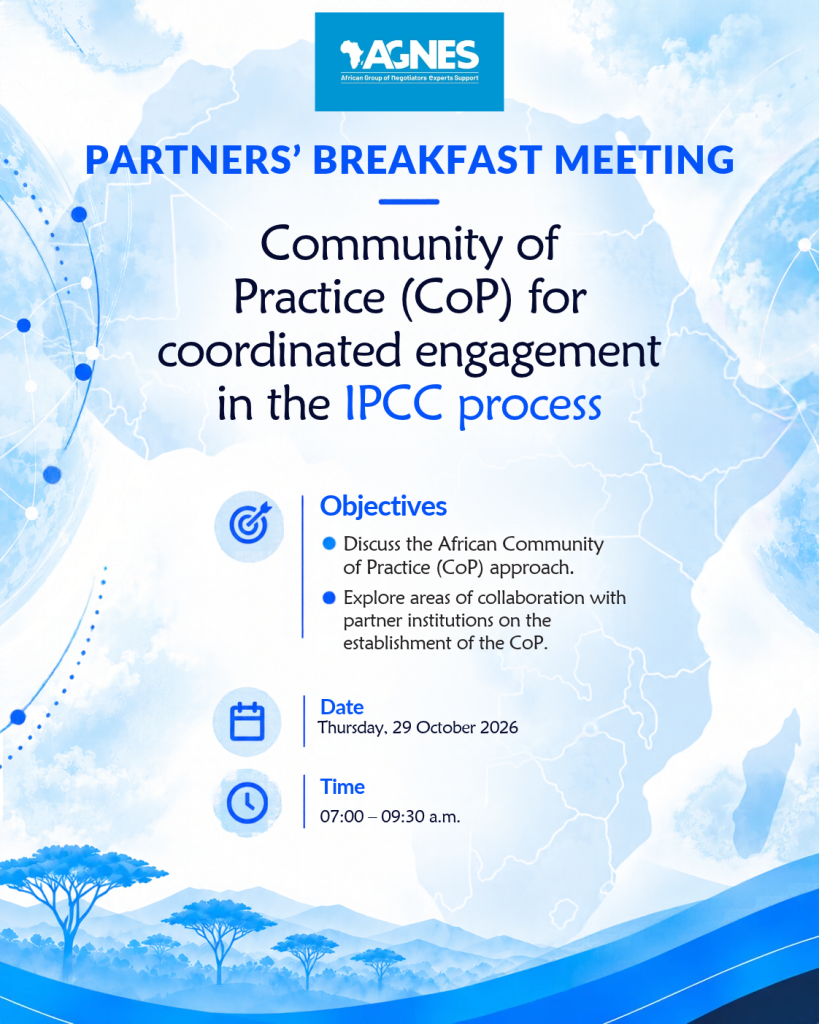 Partners’ Breakfast meeting on the Community of Practice (CoP) for coordinated engagement in the IPCC process